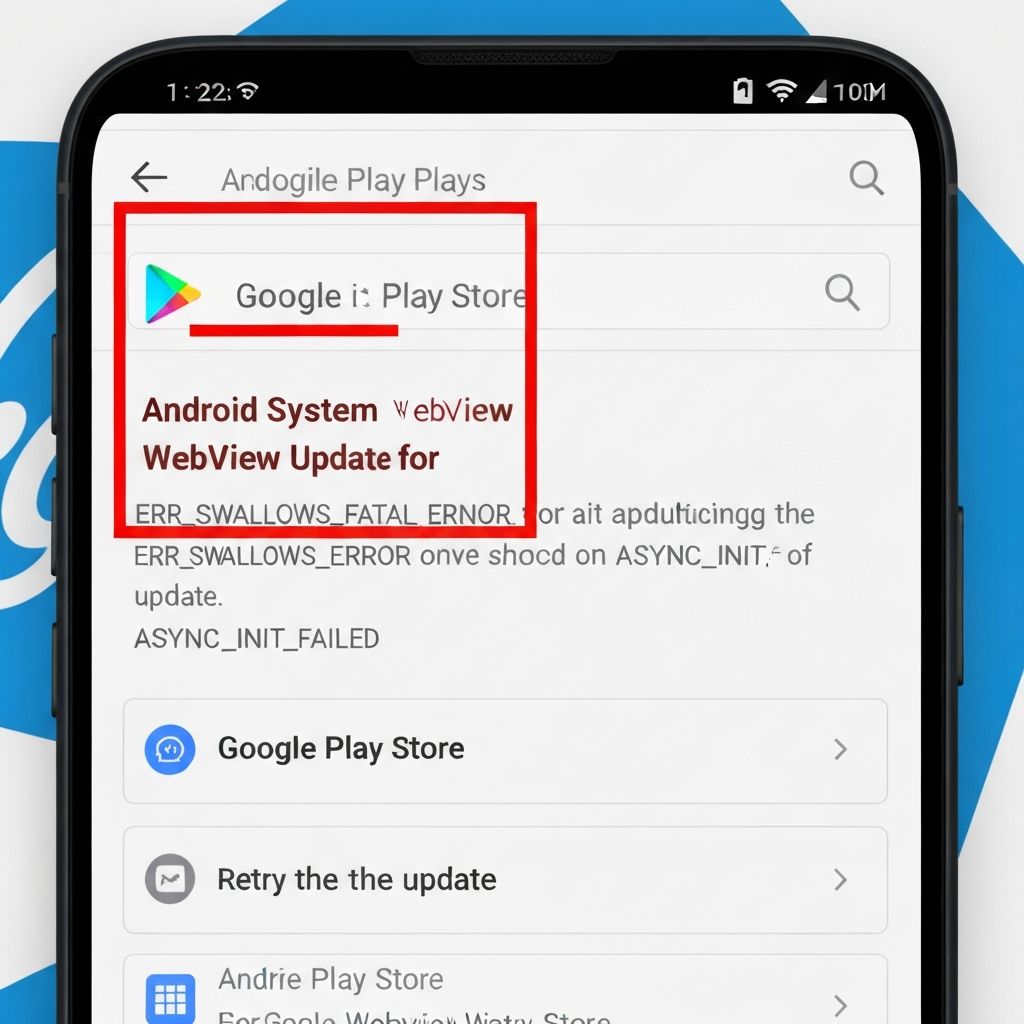 Android System WebView Won't Update Play Store 2025