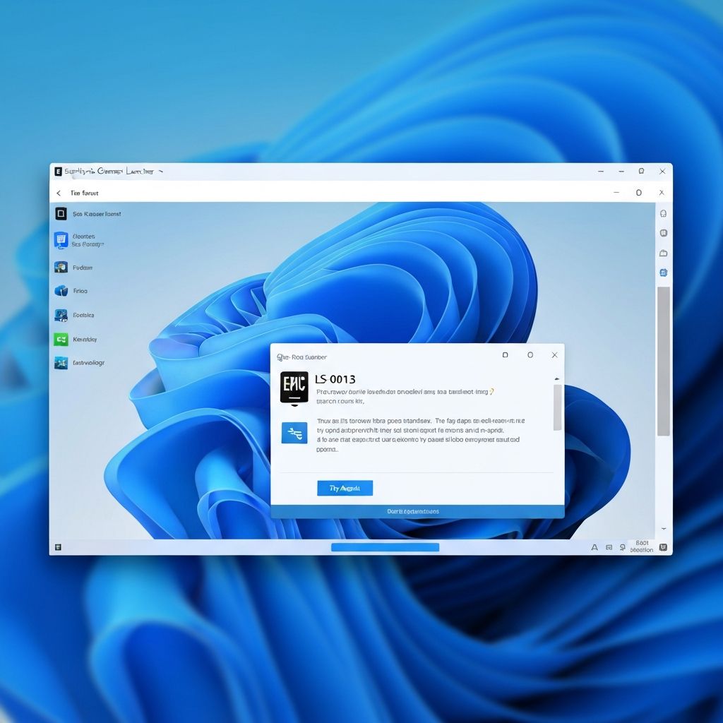 Erreur Epic Games Launcher LS-0013 Windows 11 2025