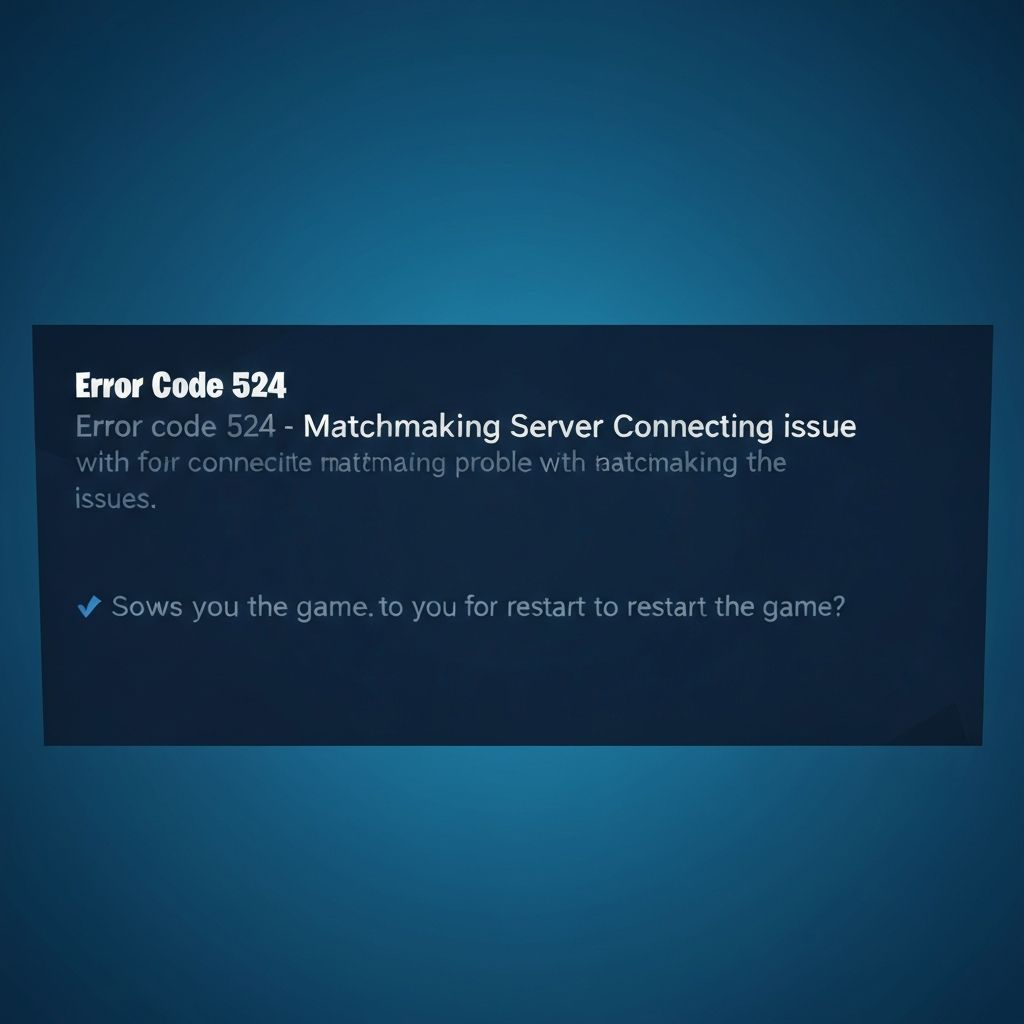 Fortnite Error Code 524