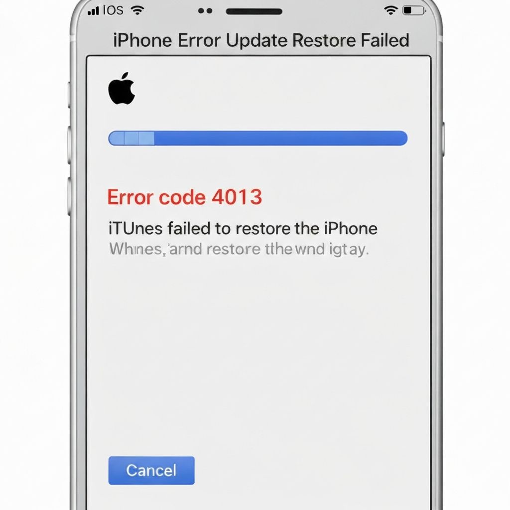 iPhone Error 4013 Update Restore