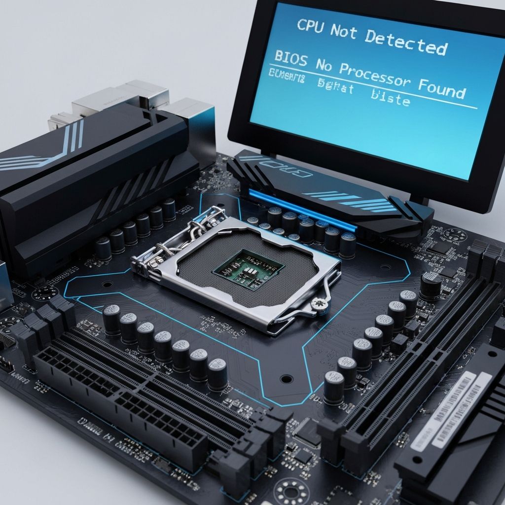 Motherboard CPU Not Detected Error