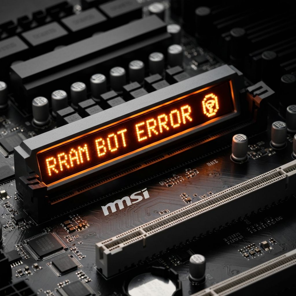 MSI DRAM LED Orange Boot Fail