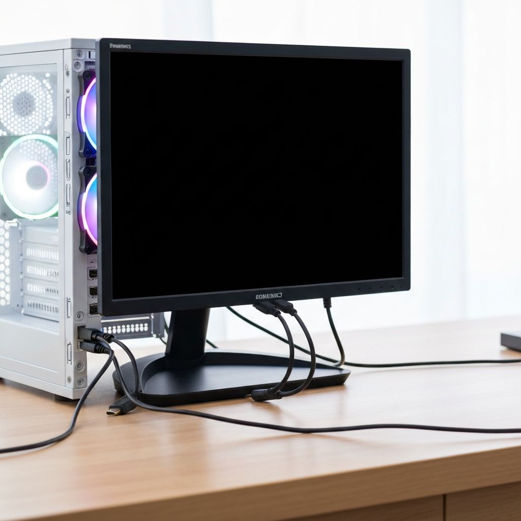 PC Turns On No Display Monitor