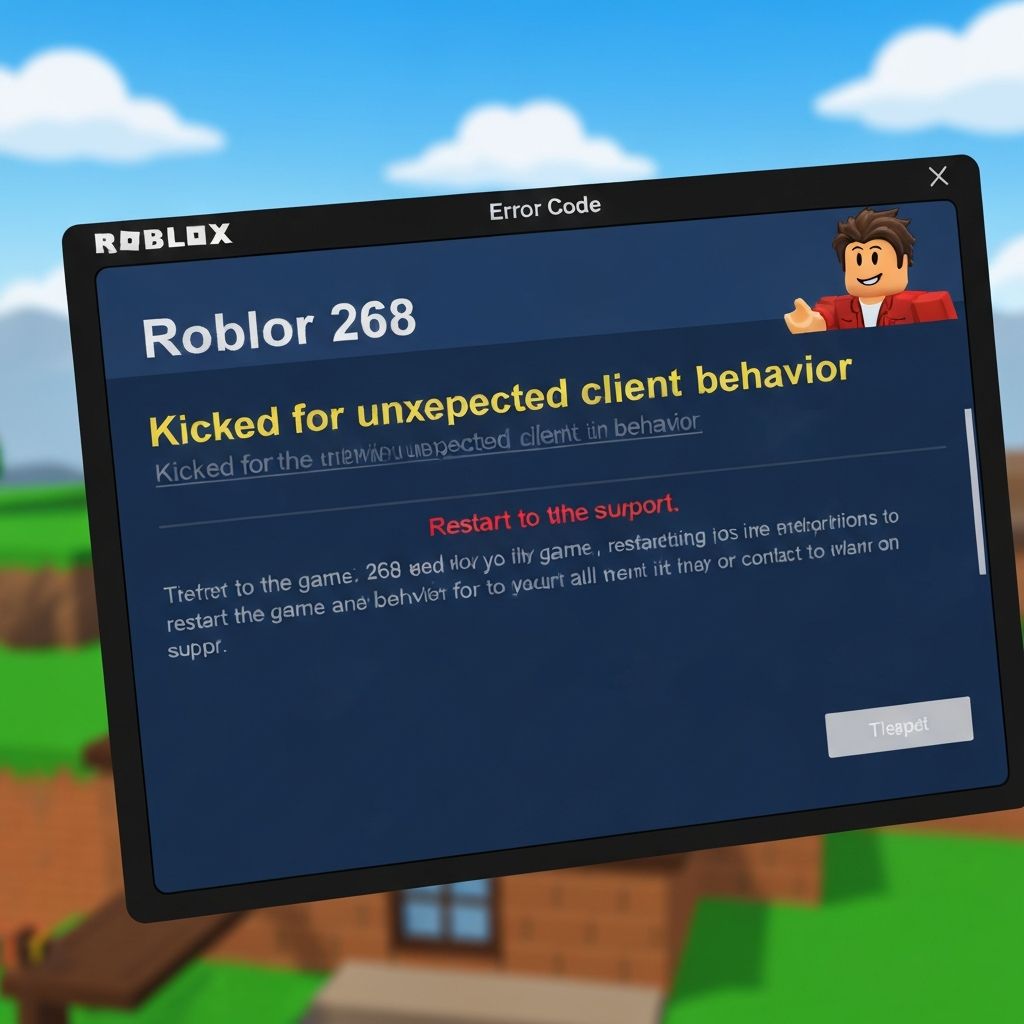 Fix Roblox Error Code 268 Kick Unexpected Client Behavior 2025