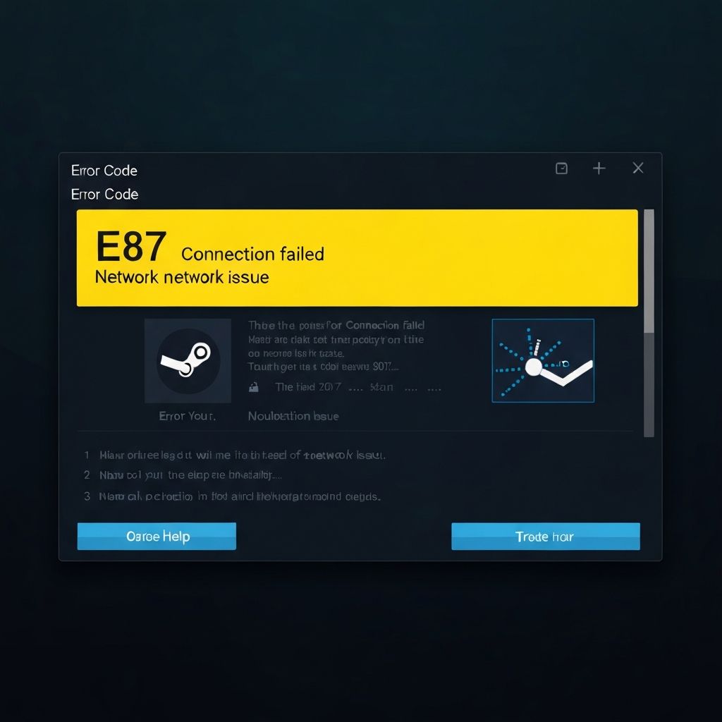 Fix Steam Error Code E87 Connection Failed Download 2025