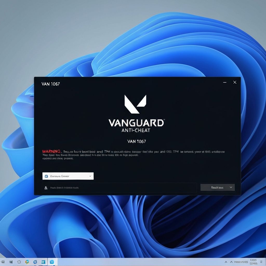 Valorant VAN 1067 Windows 11