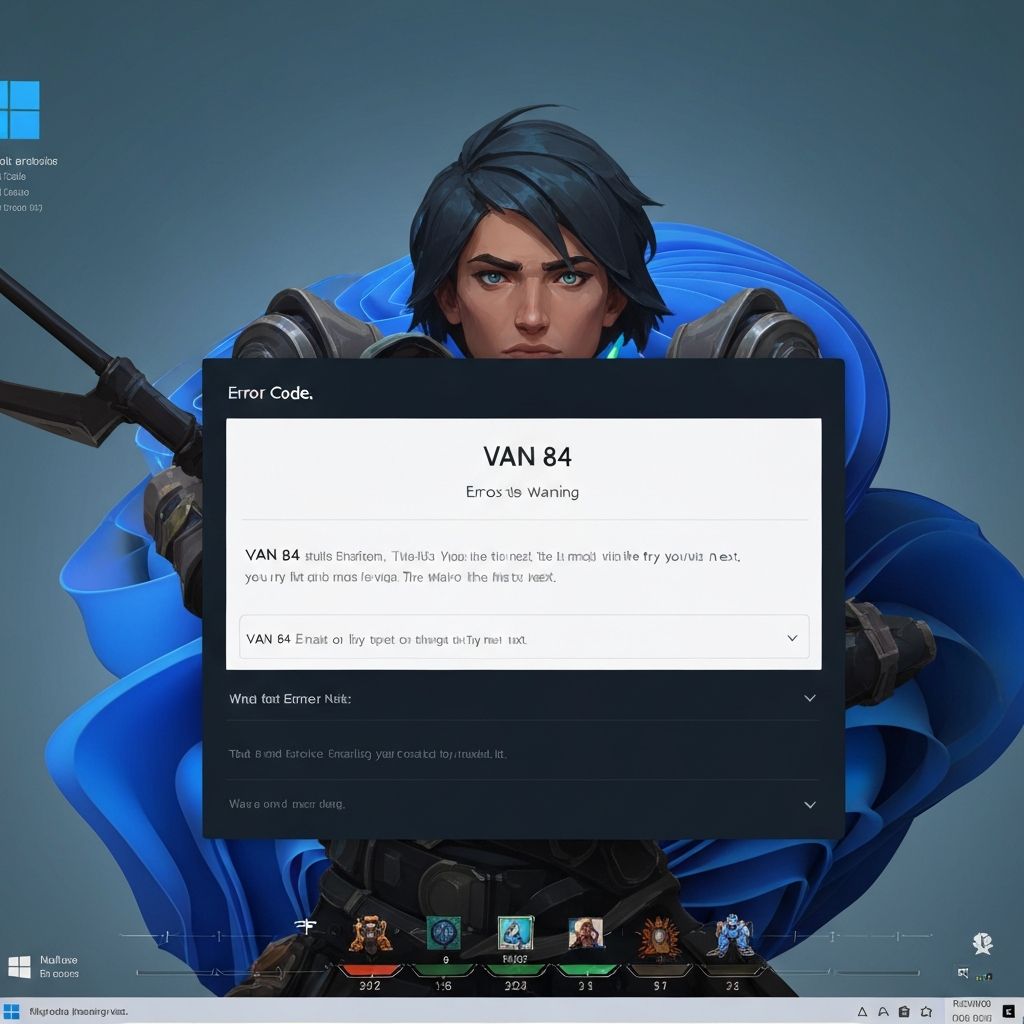 Fix Valorant VAN 84 Error Windows 11 Latest Solution 2025