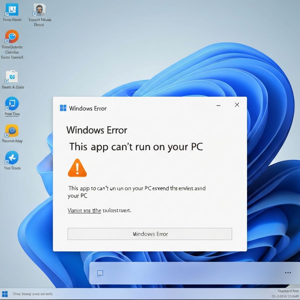 Windows This App Can't Run on Your PC