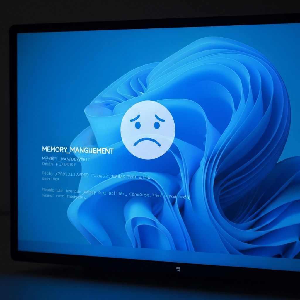 Windows 11 Blue Screen Memory Management