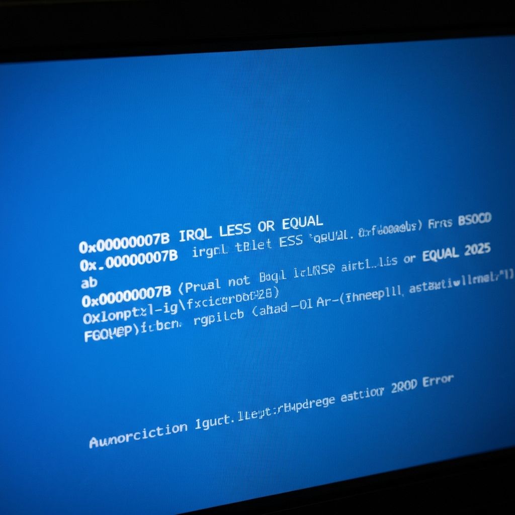 Fix Windows Driver IRQL NOT LESS OR EQUAL BSOD 2025