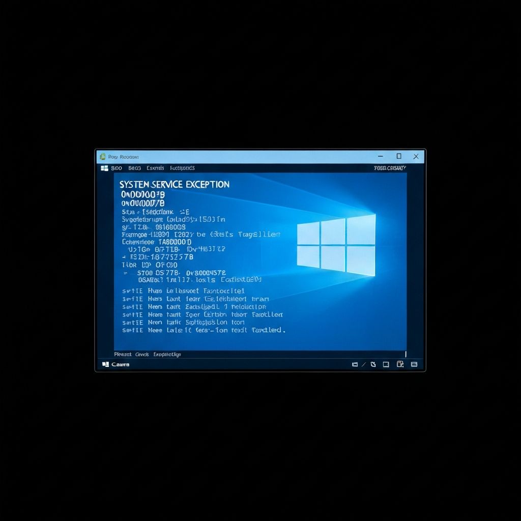 Fix Windows SYSTEM SERVICE EXCEPTION Blue Screen 2025